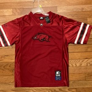 Starter Team  used Jersey, kids size medium 10/12, Arkansas Razorbacks,